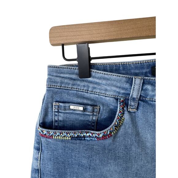 FDJ French Dressing Jeans Olivia Bermuda Denim Shorts SIze 8 - Picture 4 of 5